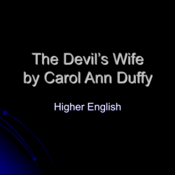 The devil's wife by carol ann duffy