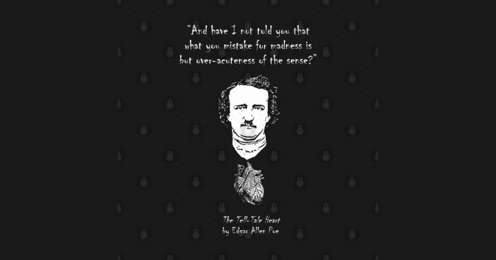 Edgar allan poe tell tale heart quotes