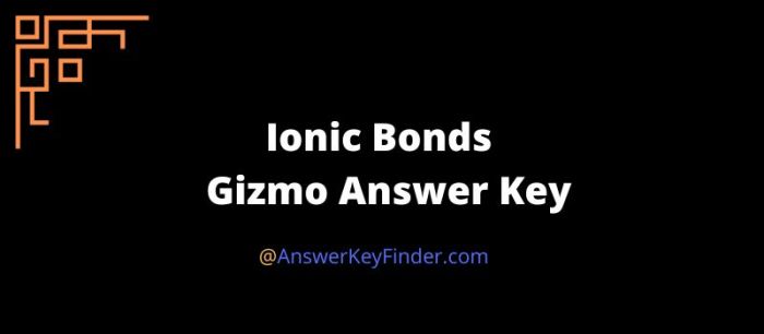 Gizmo student exploration ionic bonds