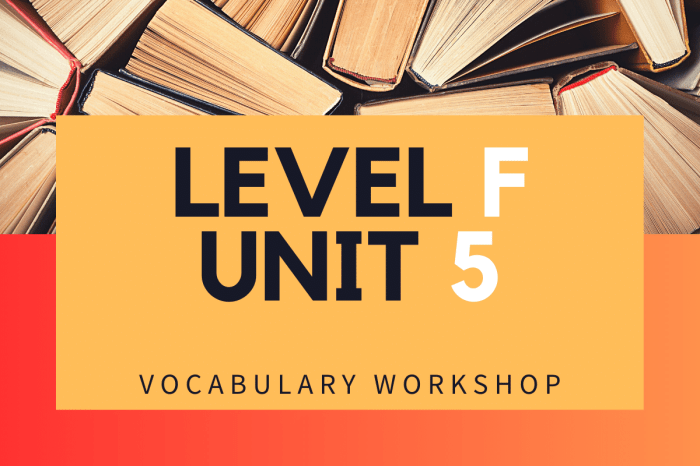 Vocabulary workshop level f unit 2