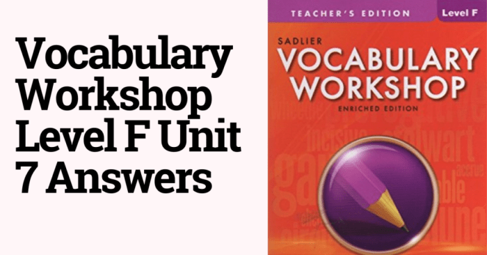 Vocabulary workshop level f unit 2