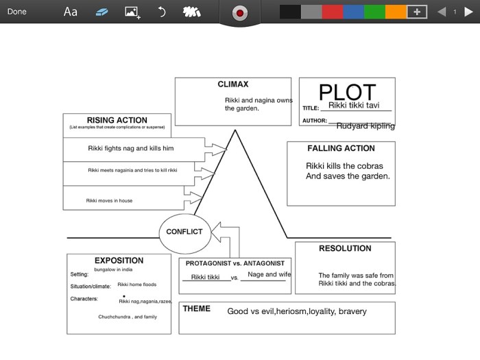 Diagram plot rikki tikki activity tavi story teacherspayteachers elements