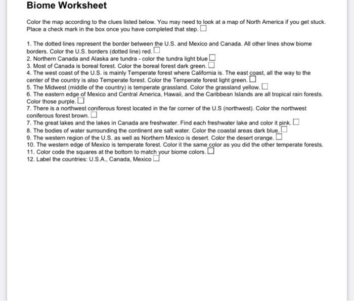 Biomes of north america worksheet answers pdf